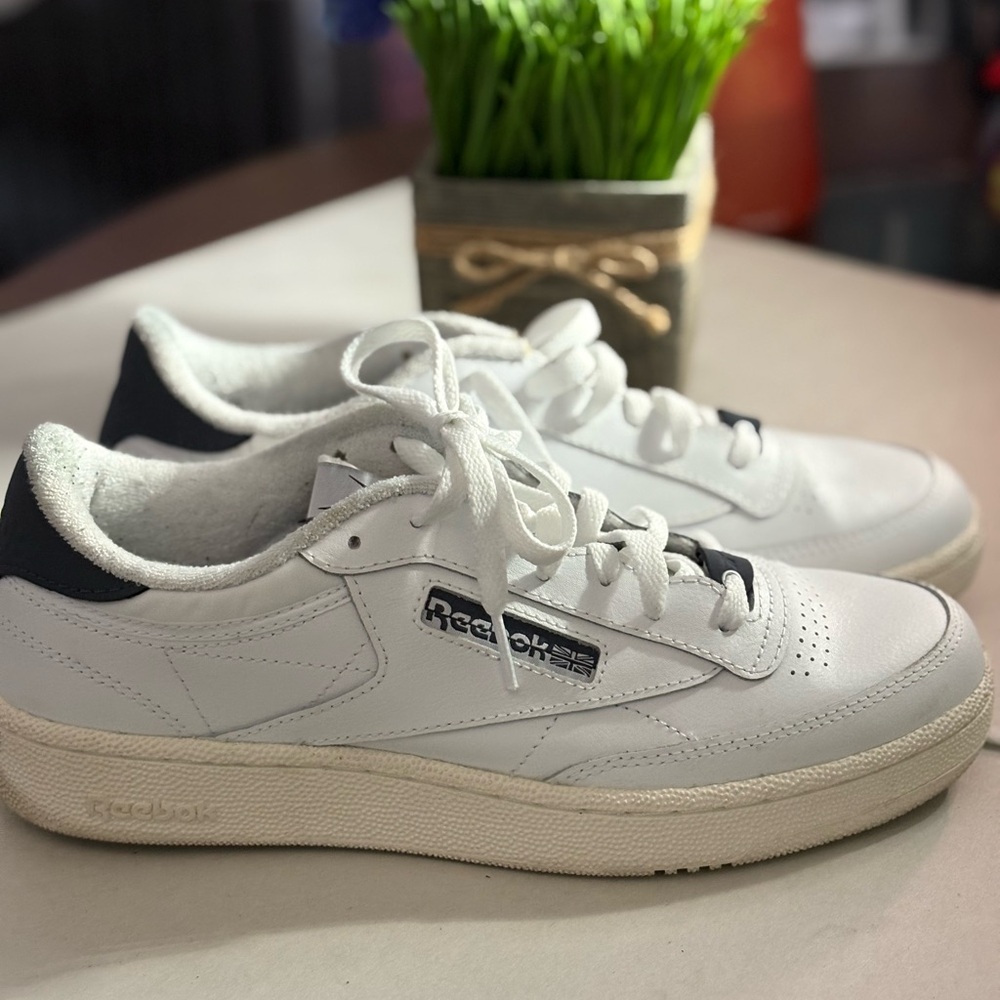 Reebok White and Black Sneakers